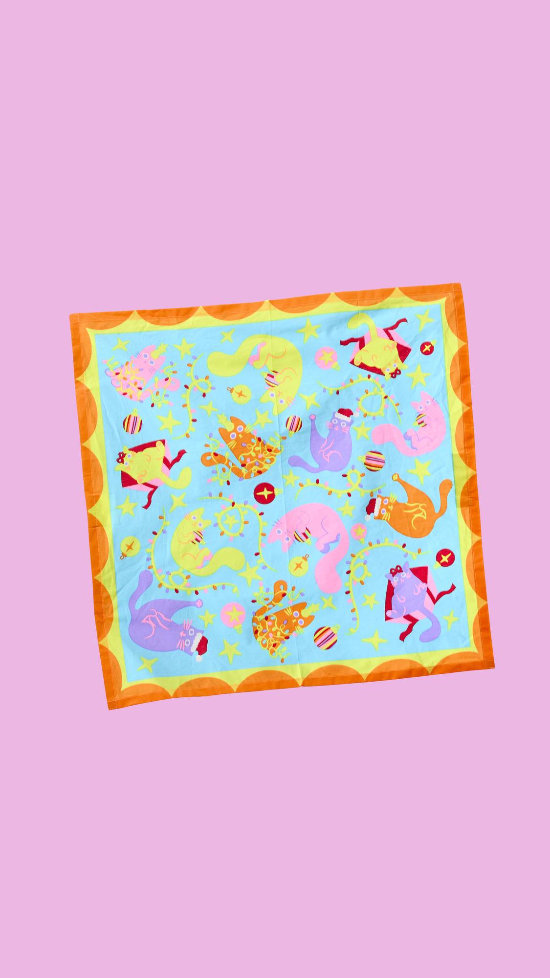 Purrrfect Christmas - 50cm x 50cm