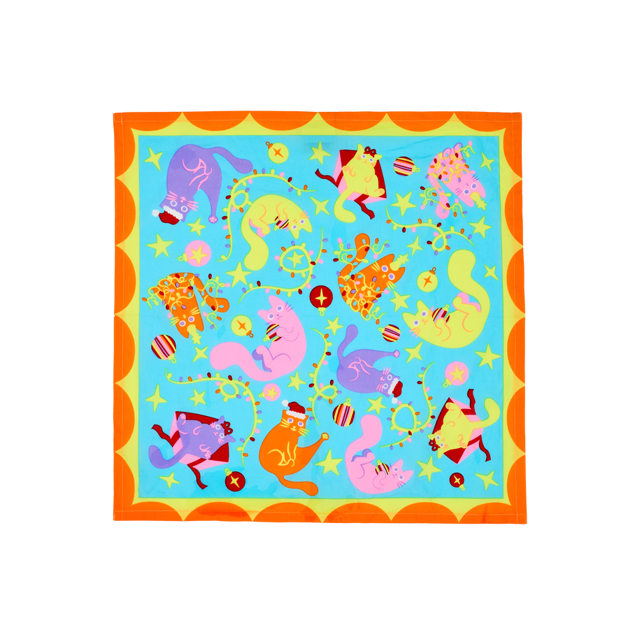 Purrrfect Christmas - 50cm x 50cm