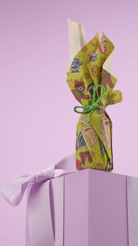 Santa's On His Way - 35cm x 35cm